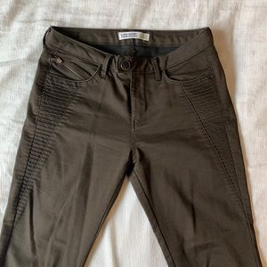 Zara basic hunter green denim pants
